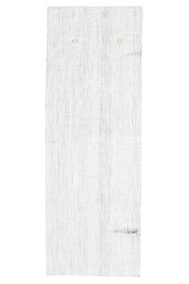 Gray Solid Vintage Kilim Rug - Thumbnail