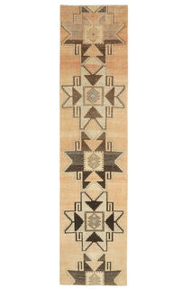 Oushak Hallway Runner Rug - Thumbnail