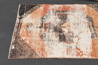 Distressed Oushak Runner Rug - Thumbnail