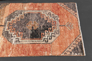 Distressed Oushak Runner Rug - Thumbnail