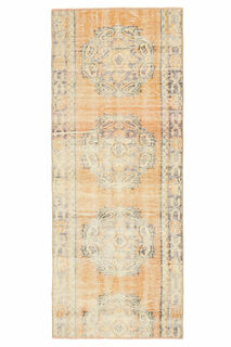 Vintage Oushak Runner Rug - Thumbnail