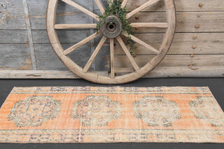 Vintage Oushak Runner Rug - Thumbnail