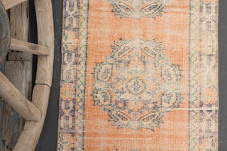 Vintage Oushak Runner Rug - Thumbnail