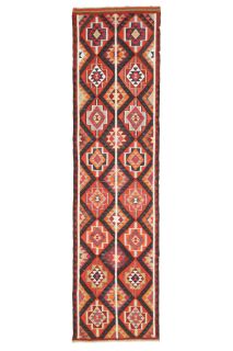 Flatweave Turkish Runner Rug - Thumbnail