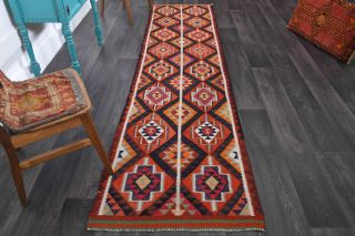 Flatweave Turkish Runner Rug - Thumbnail