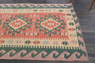 Pastel Colored Vintage Kilim Rug - Thumbnail