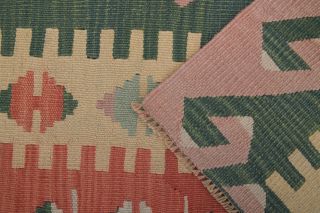 Pastel Colored Vintage Kilim Rug - Thumbnail