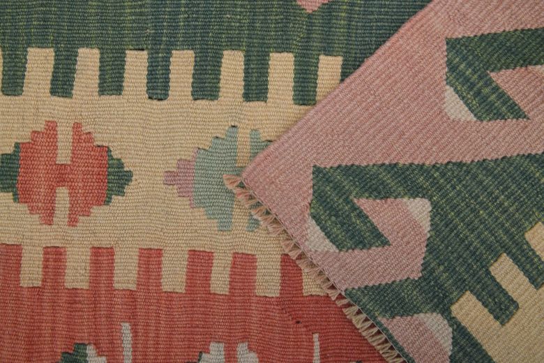 Pastel Colored Vintage Kilim Rug