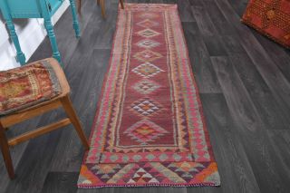 Dark Purple - Hand-Knotted Runner Rug - Thumbnail