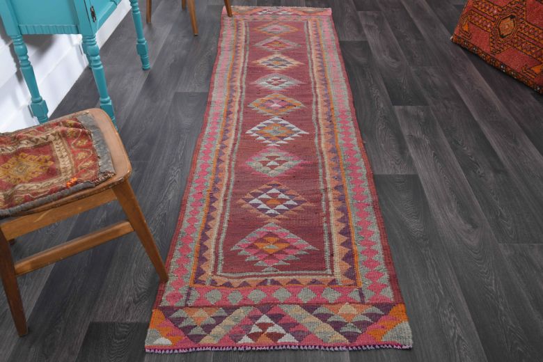 Dark Purple - Hand-Knotted Runner Rug