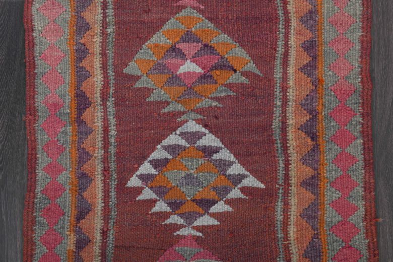 Dark Purple - Hand-Knotted Runner Rug