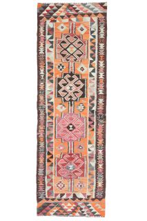 Aspendos - Hand-Knotted Vintage Runner Rug - Thumbnail