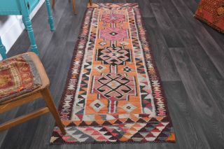 Aspendos - Hand-Knotted Vintage Runner Rug - Thumbnail