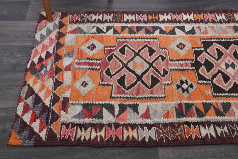 Aspendos - Hand-Knotted Vintage Runner Rug