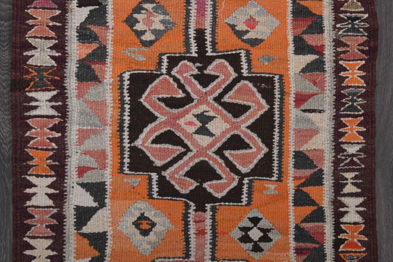 Aspendos - Hand-Knotted Vintage Runner Rug