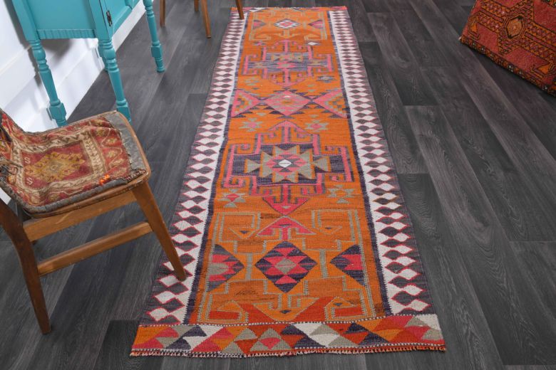 Pumpnkin Orange - Genuine Vintage Runner Rug