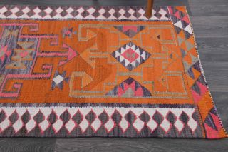 Pumpnkin Orange - Genuine Vintage Runner Rug - Thumbnail