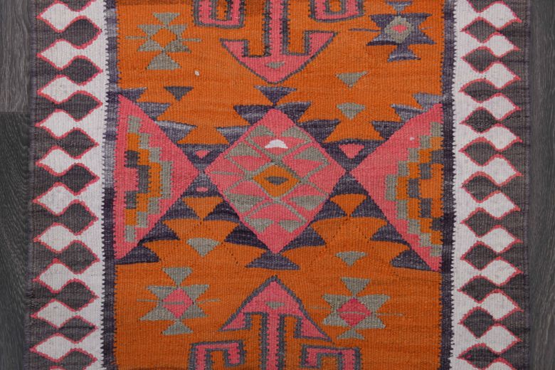 Pumpnkin Orange - Genuine Vintage Runner Rug