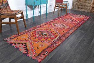 Handmade Vintage Oushak Runner Rug - Thumbnail