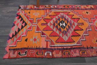 Handmade Vintage Oushak Runner Rug - Thumbnail