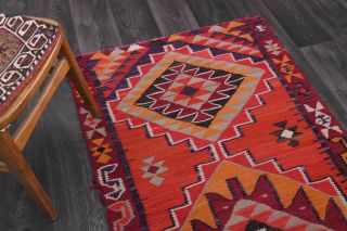 Handmade Vintage Oushak Runner Rug - Thumbnail