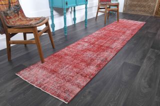 Vintage Oushak Runner Rug - Thumbnail