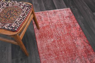 Vintage Oushak Runner Rug - Thumbnail