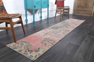 Oriental Oushak Runner Rug - Thumbnail