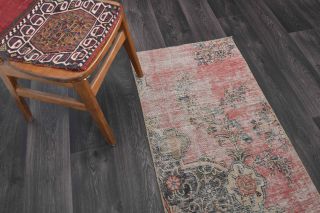 Oriental Oushak Runner Rug - Thumbnail