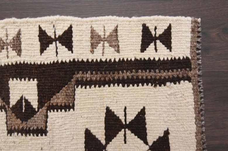 Boho Chic - White Oushak Runner Rug