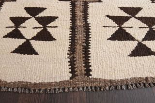 Boho Chic - White Oushak Runner Rug - Thumbnail