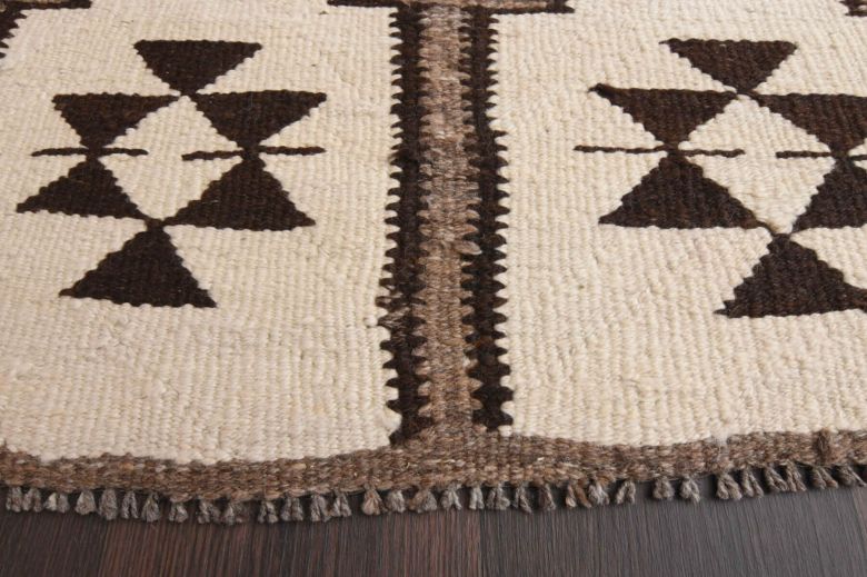 Boho Chic - White Oushak Runner Rug