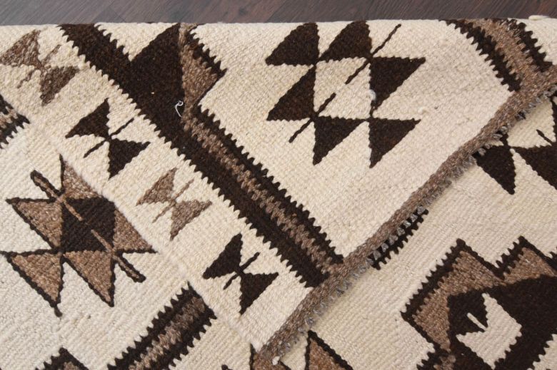 Boho Chic - White Oushak Runner Rug