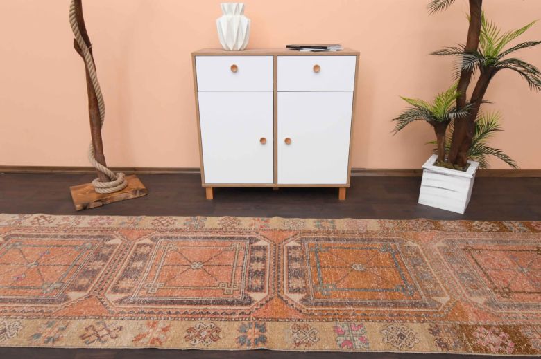 Vintage Oushak Runner Rug