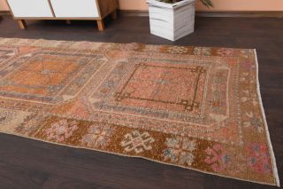 Vintage Oushak Runner Rug - Thumbnail