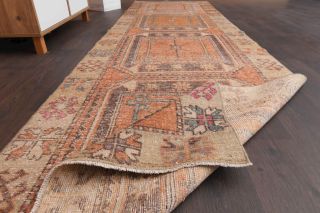 Vintage Oushak Runner Rug - Thumbnail