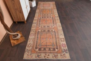 Vintage Oushak Runner Rug - Thumbnail