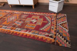 Vintage Turkish Kilim Runner - Thumbnail