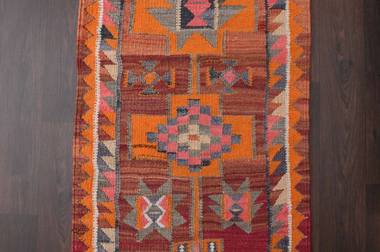 Vintage Turkish Kilim Runner