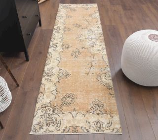 Vintage Oushak Runner Rug - Thumbnail