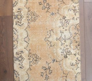 Vintage Oushak Runner Rug - Thumbnail