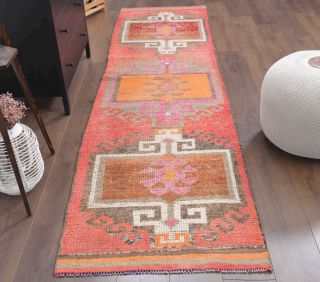 Vintage Turkish Runner Rug - Thumbnail