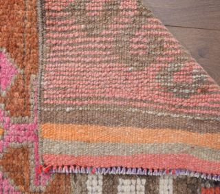 Vintage Turkish Runner Rug - Thumbnail