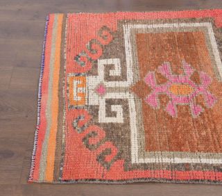 Vintage Turkish Runner Rug - Thumbnail