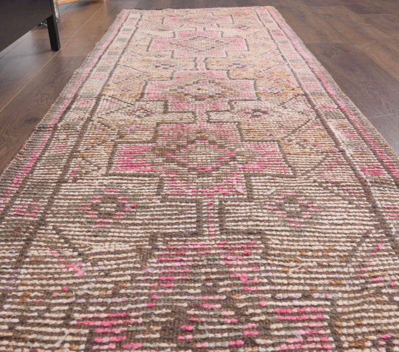 Antique Anatolian Faded Runner Rug