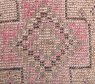 Antique Anatolian Faded Runner Rug - Thumbnail