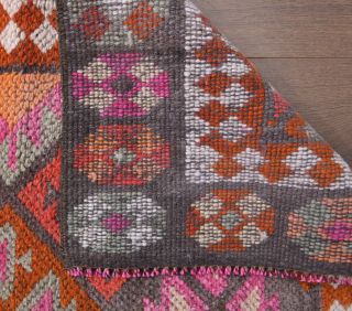 Colorful Vintage Runner Rug - Thumbnail