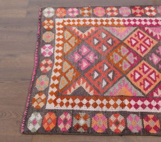 Colorful Vintage Runner Rug - Thumbnail