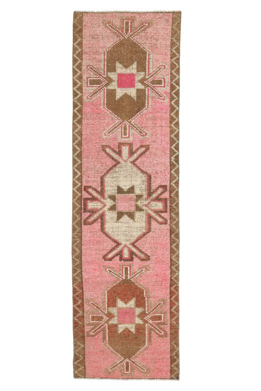 Vintage Pink Runner Rug