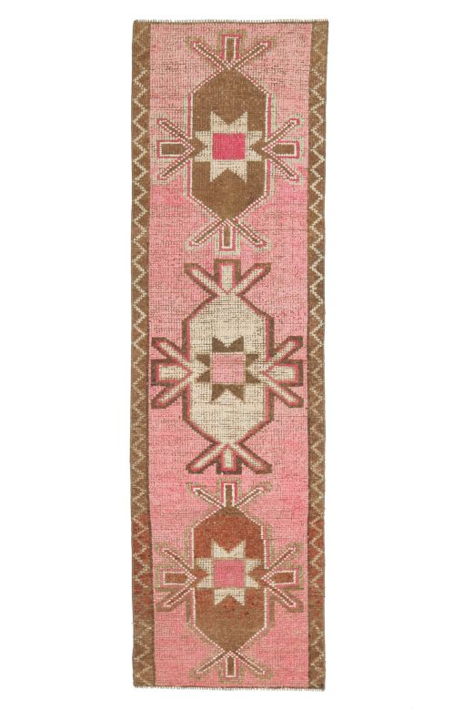 Vintage Pink Runner Rug